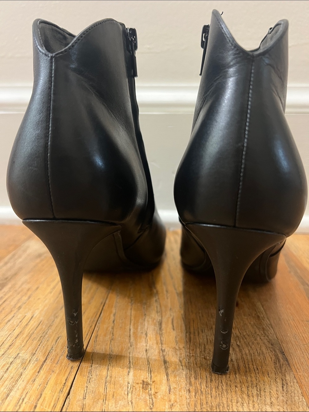 Nine West Black Pointed-Toe Stiletto Ankle Booties - Picture 5 of 6